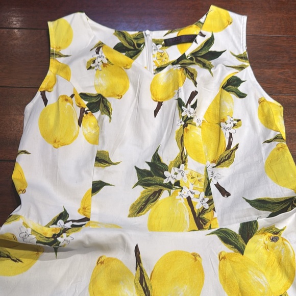 NWOT A-line Women’s Lemon Tea Party Dress, Size M - Picture 2 of 5